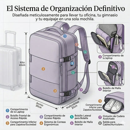 Mochila-Maleta Voyager - Para viajes, equipaje de mano